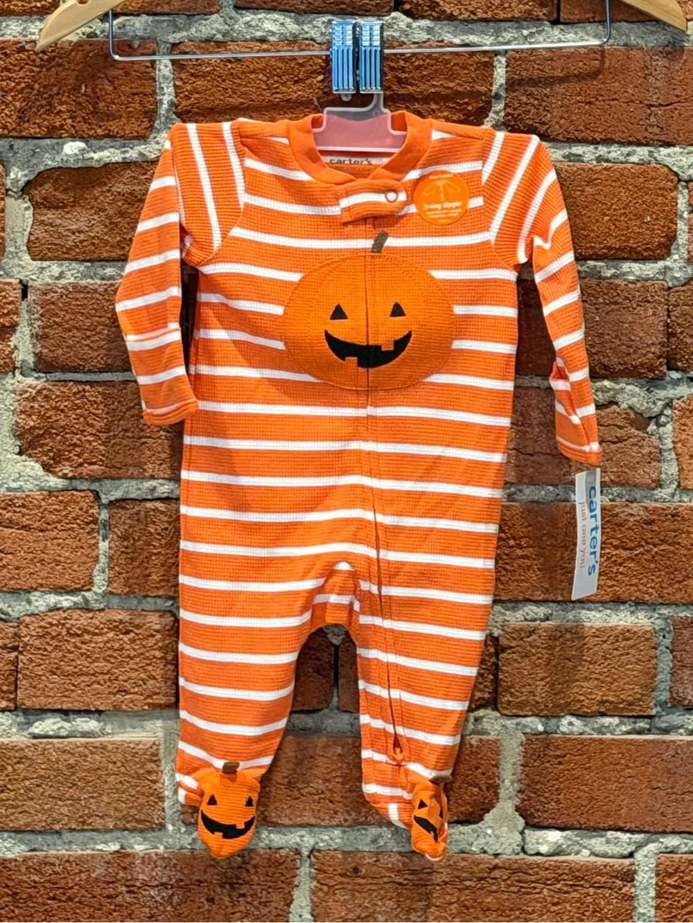 🖤🎃 NWT Carter’s Baby Pumpkin Sleeper - 3 Months - Halloween 🎃🖤